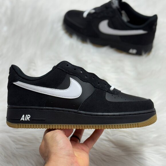 Nike Air Force 1 Low '07 LV8 Black Gum Mens IB6388-001 NEW Multi Sz